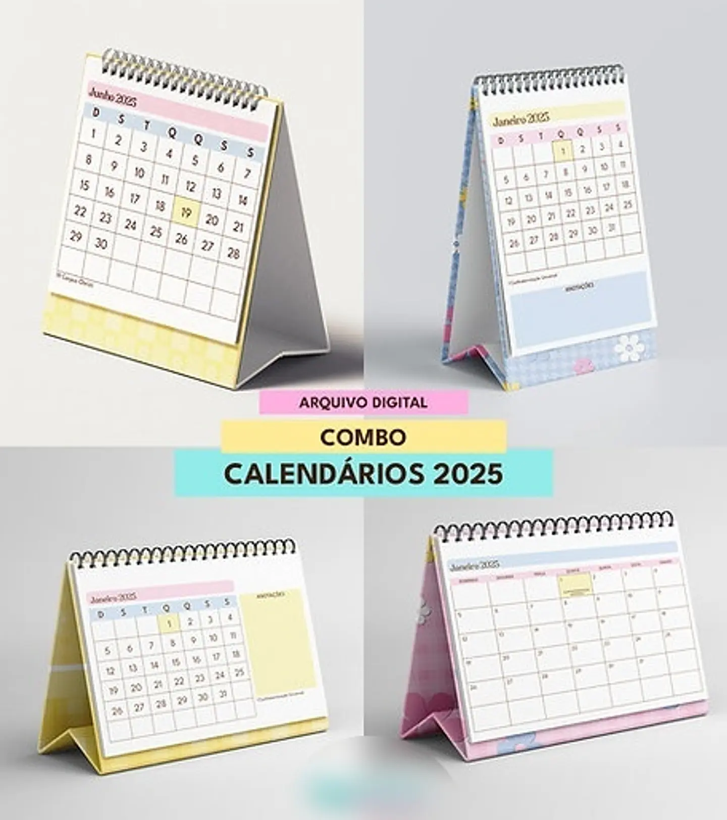 Arquivo Combo Calendários de Mesa 2025 - MASCUTE 1