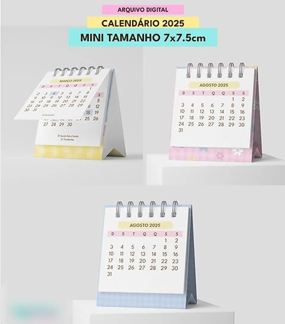 Arquivo Combo Calendários de Mesa 2025 - MASCUTE 3