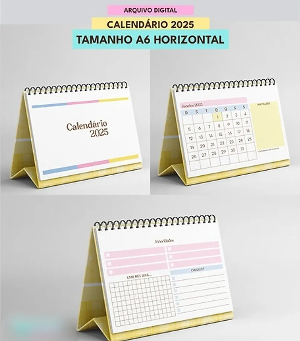 Arquivo Combo Calendários de Mesa 2025 - MASCUTE 4