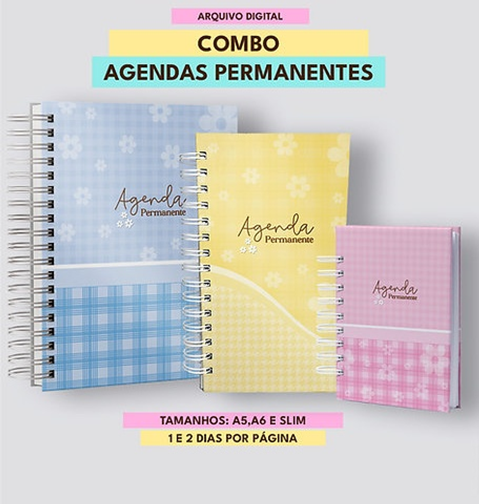 Arquivo Combo de Agendas Permanentes Color - MASCUTE  1