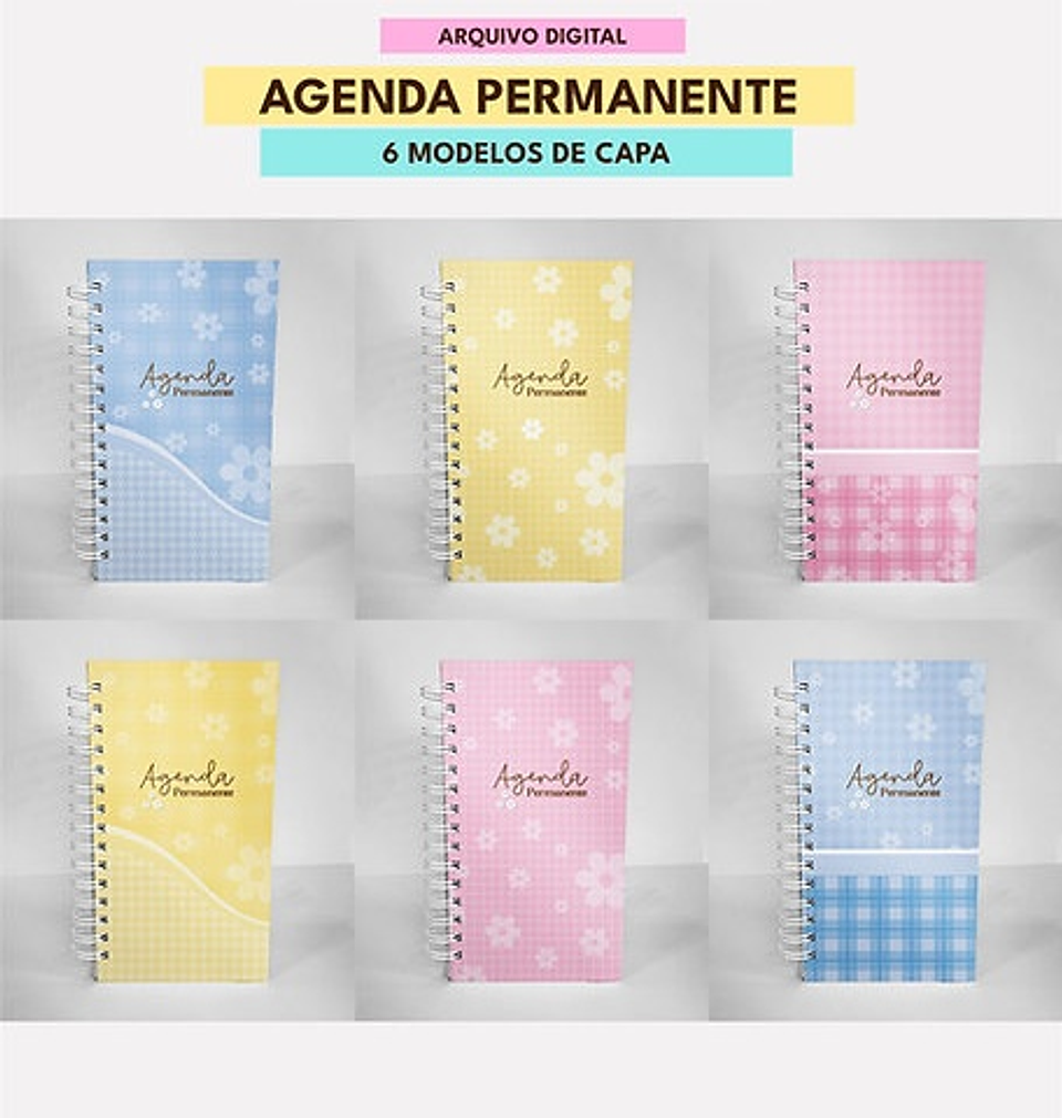 Arquivo Combo de Agendas Permanentes Color - MASCUTE  4
