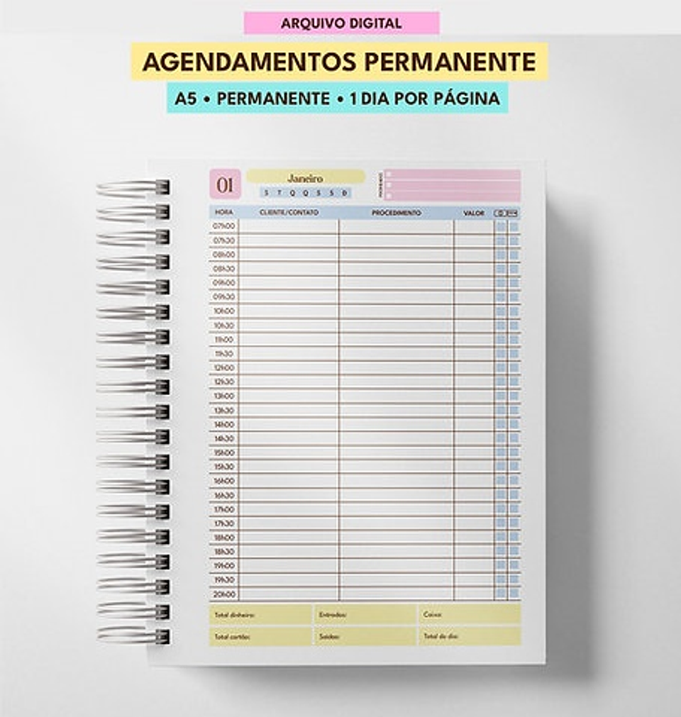 Arquivo Combo de Agendas Permanentes Color - MASCUTE  6