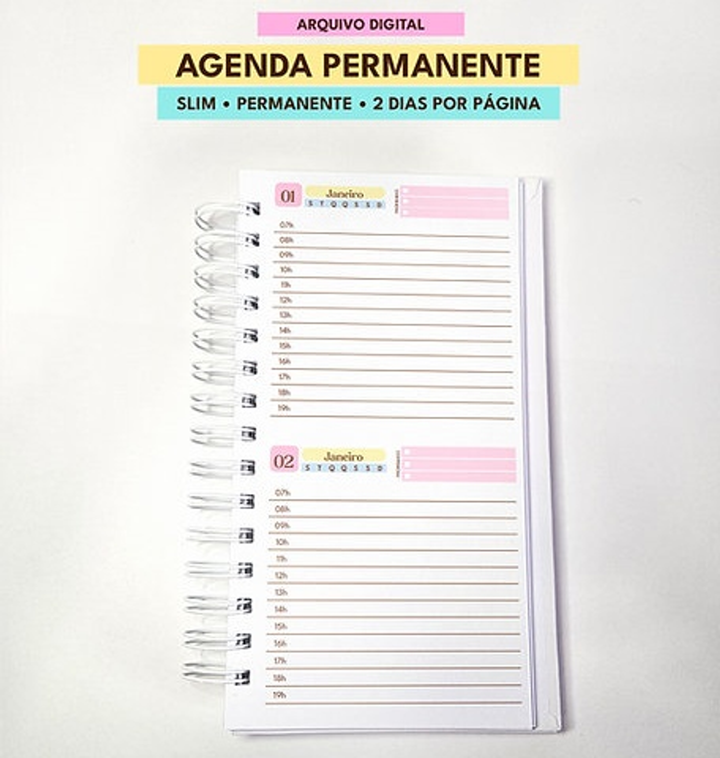Arquivo Combo de Agendas Permanentes Color - MASCUTE  7