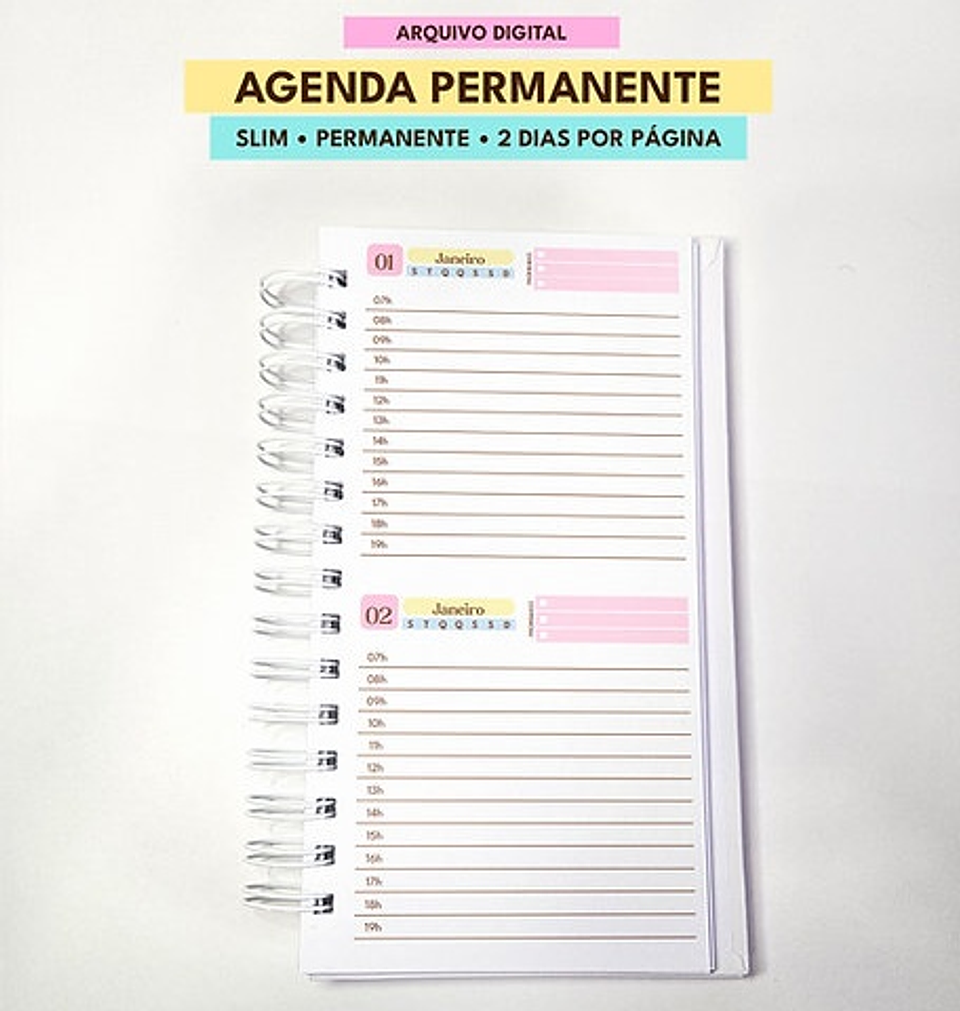 Arquivo Combo de Agendas Permanentes Color - MASCUTE  7