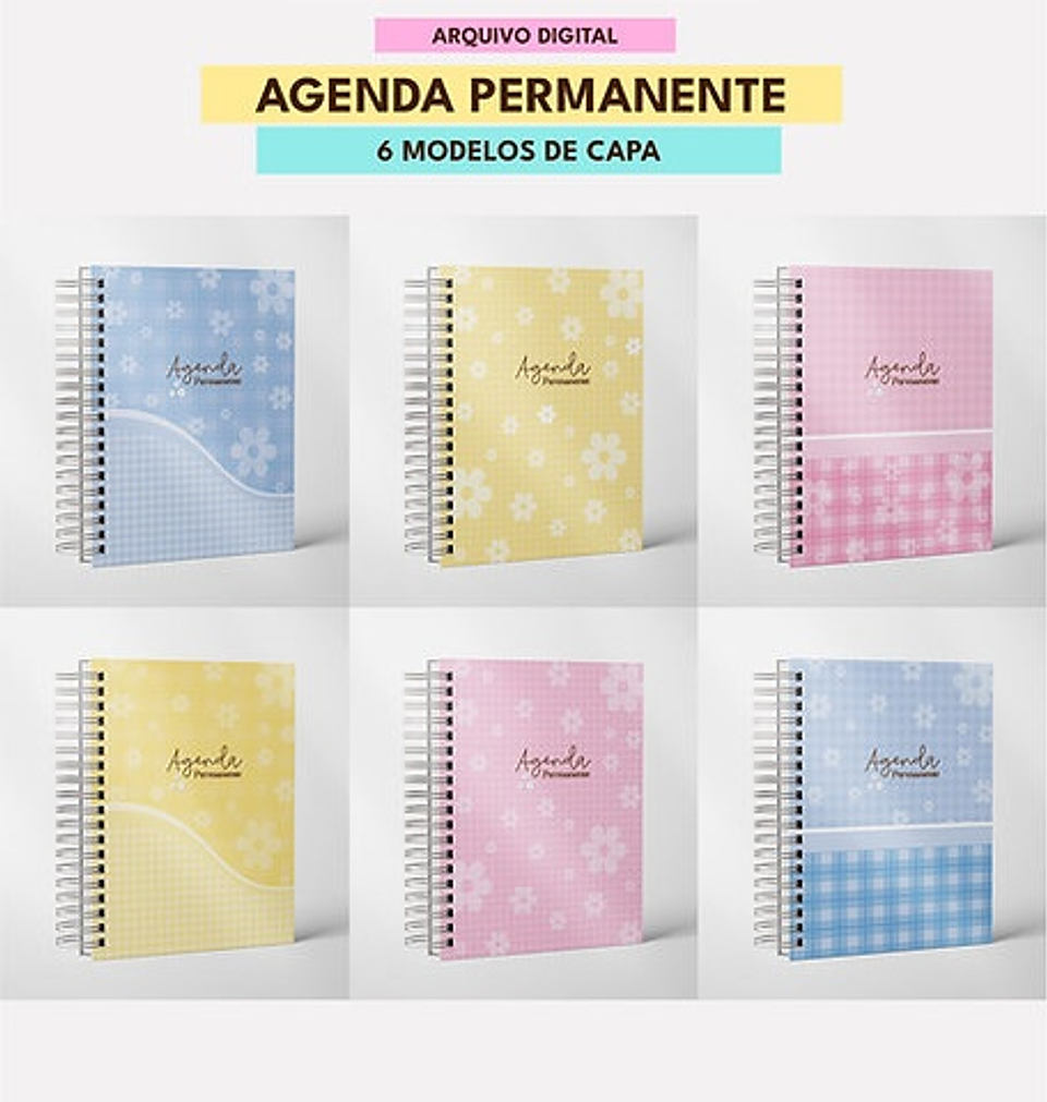 Arquivo Combo de Agendas Permanentes Color - MASCUTE  8