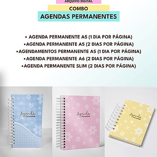 Arquivo Combo de Agendas Permanentes Color - MASCUTE 