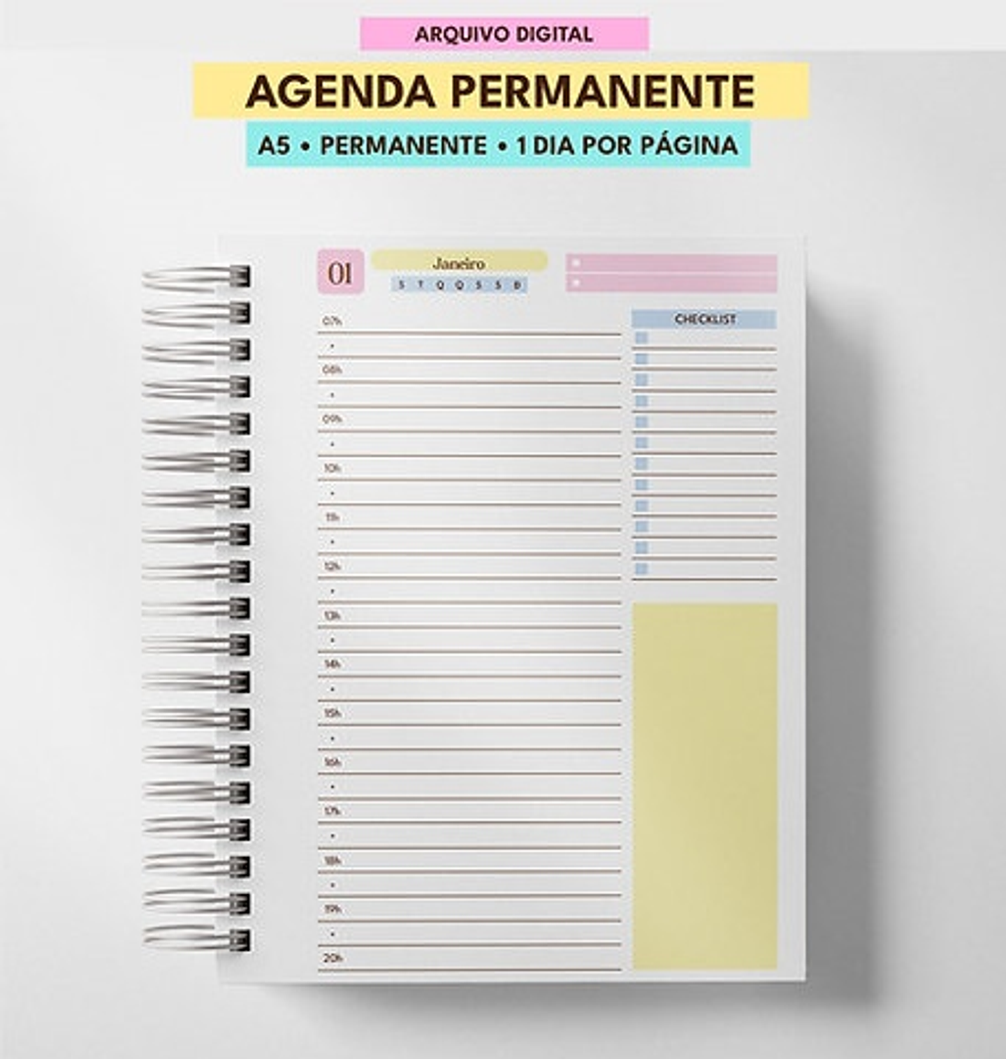Arquivo Combo de Agendas Permanentes Color - MASCUTE  9
