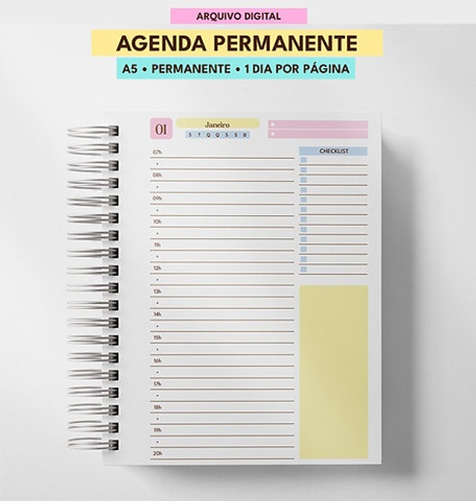 Arquivo Combo de Agendas Permanentes Color - MASCUTE  9