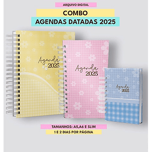 Arquivo Combo de Agendas Datadas 2025 Color - MASCUTE 