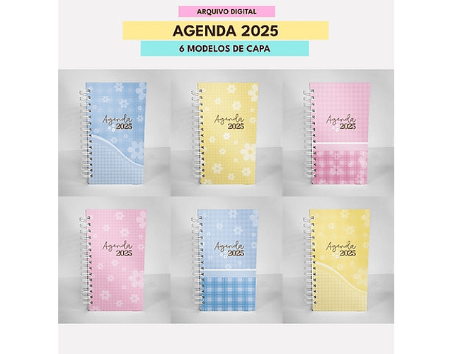 Arquivo Combo de Agendas Datadas 2025 Color - MASCUTE 