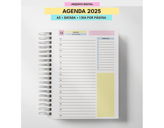 Arquivo Combo de Agendas Datadas 2025 Color - MASCUTE 