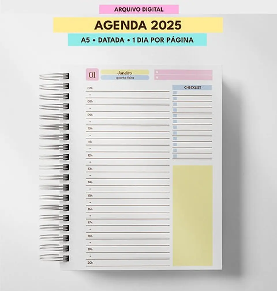 Arquivo Combo de Agendas Datadas 2025 Color - MASCUTE  6