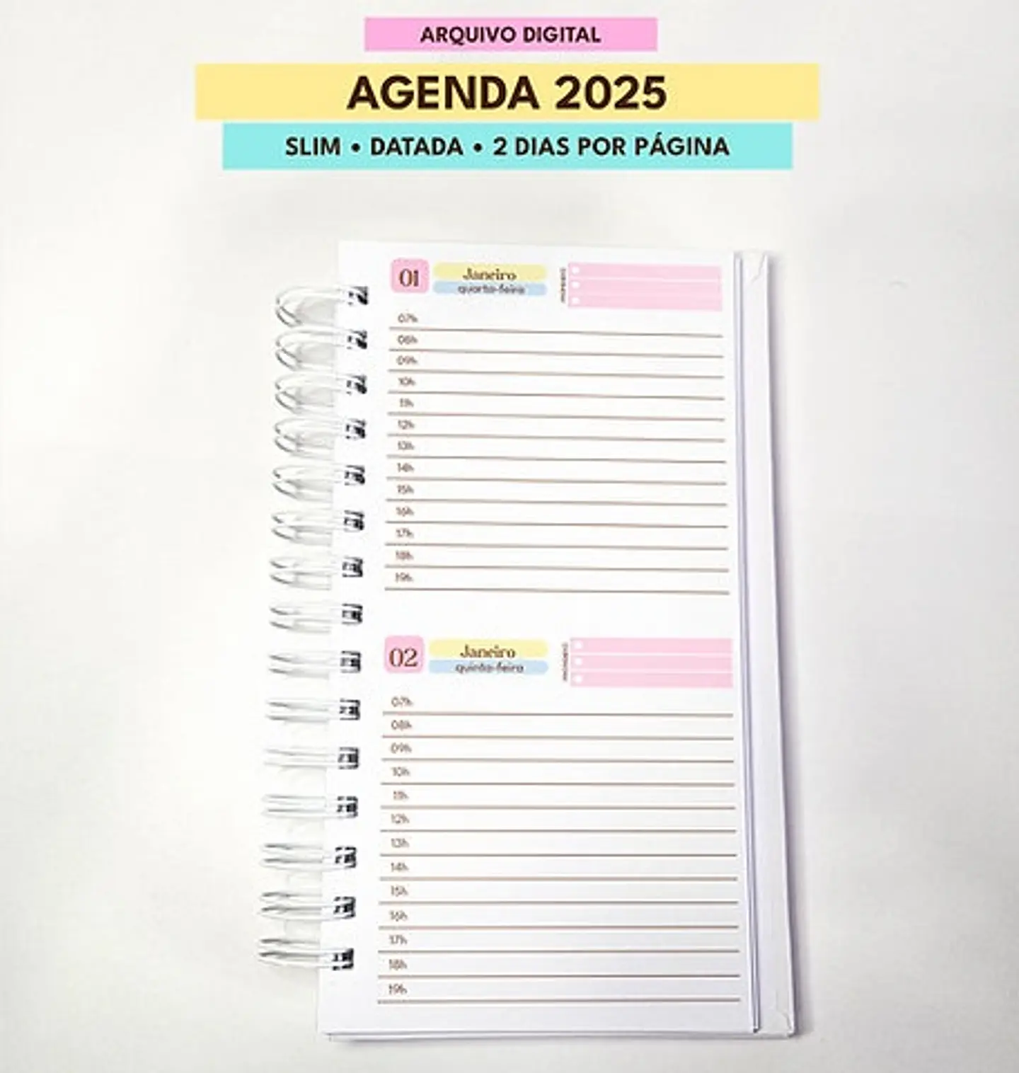 Arquivo Combo de Agendas Datadas 2025 Color - MASCUTE  9
