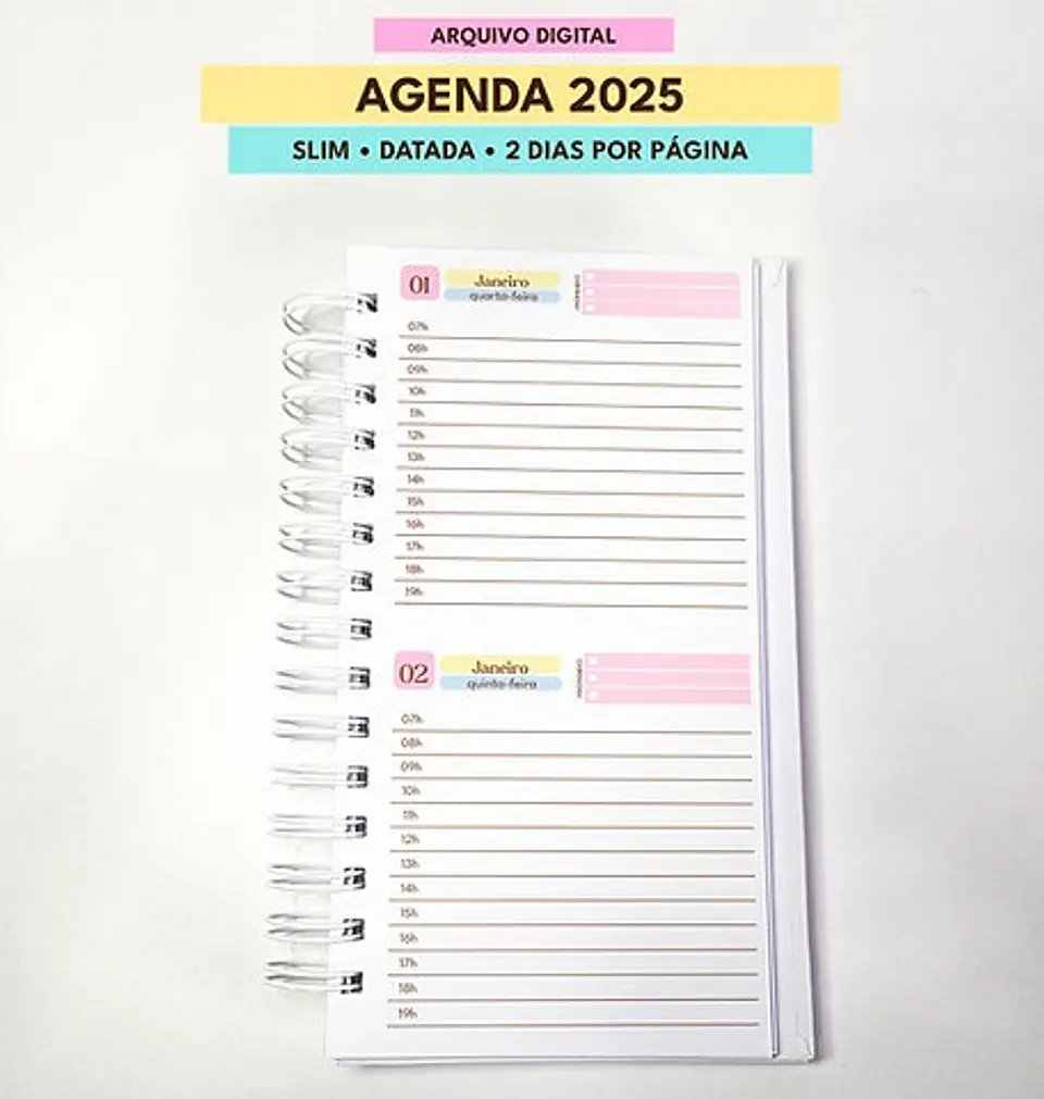 Arquivo Combo de Agendas Datadas 2025 Color - MASCUTE  9