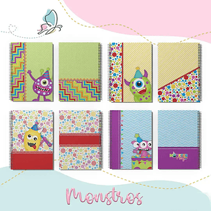 Arquivo Encadernação Combo Monstrinhos - MARI