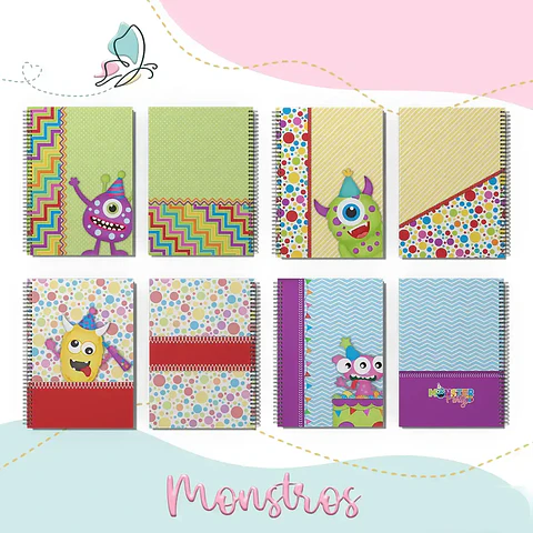 Arquivo Encadernação Combo Monstrinhos - MARI