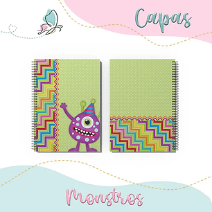 Arquivo Encadernação Combo Monstrinhos - MARI