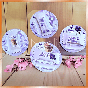 Arquivo Balinhas e Cards Agosto Lilás