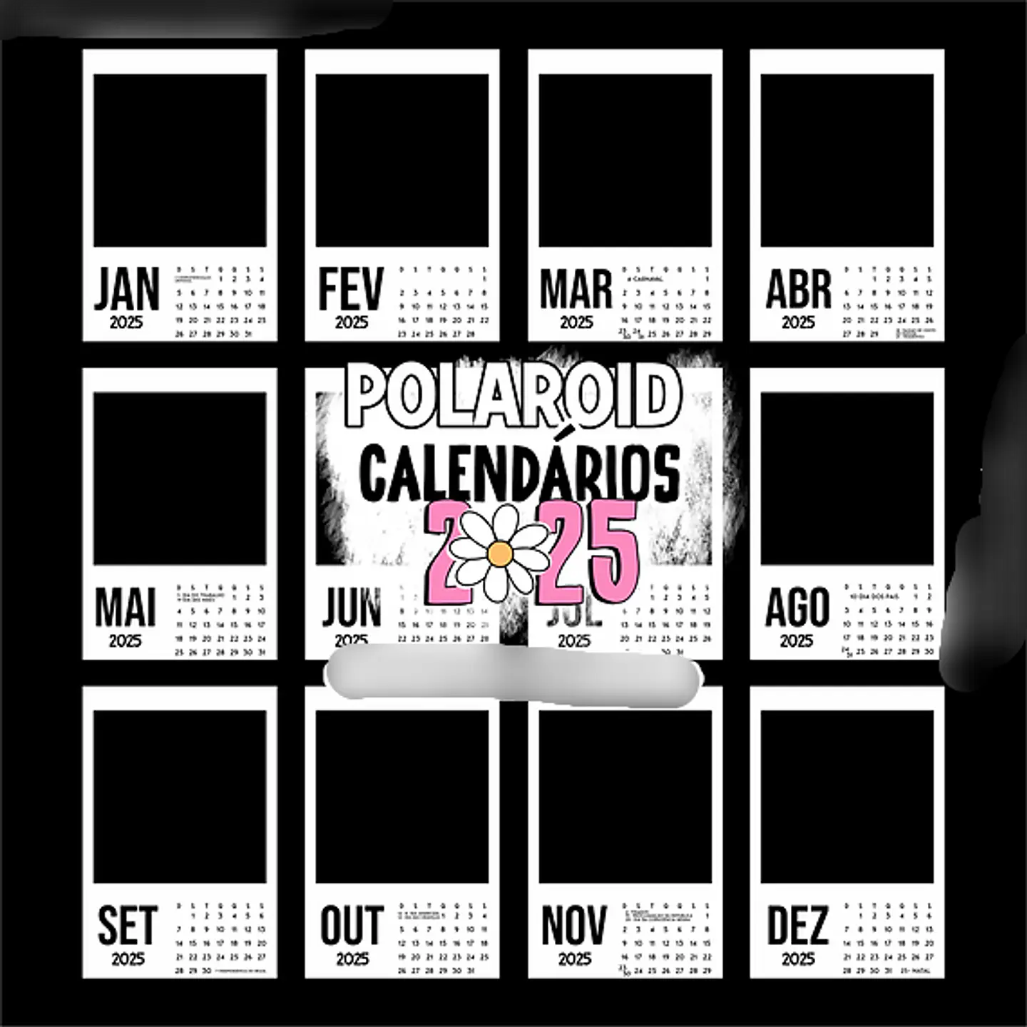 Arquivo Moldura Calendário Polaroid 2025 - a sua maneira 2