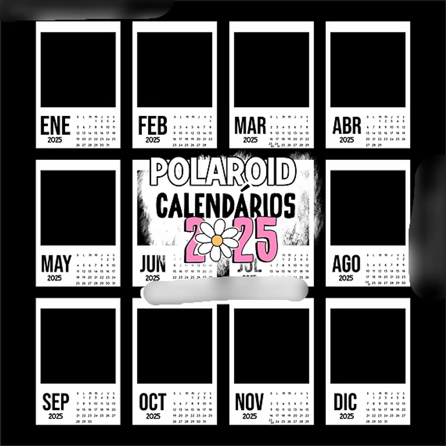 Arquivo Moldura Calendário Polaroid 2025 - a sua maneira 4