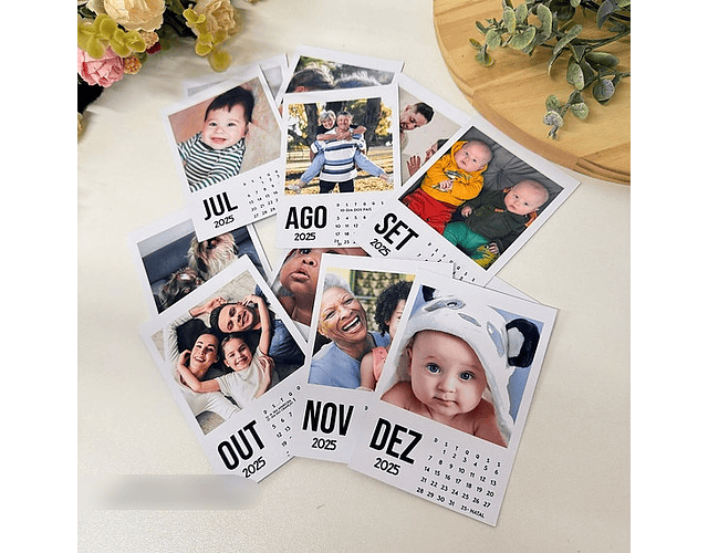 Arquivo Moldura Calendário Polaroid 2025 - a sua maneira