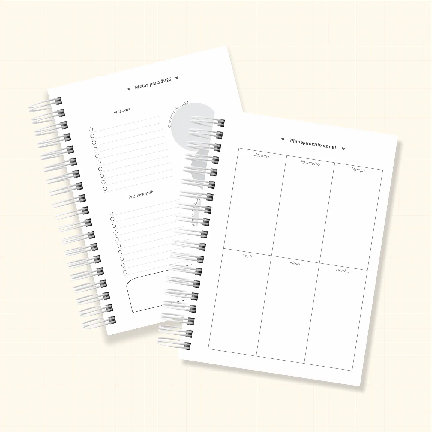 Arquivo Agenda Semanal Horizontal 2025 - cute b 2