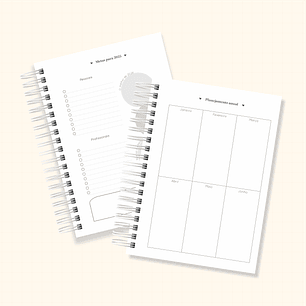 Arquivo Agenda Semanal Horizontal 2025 - cute b