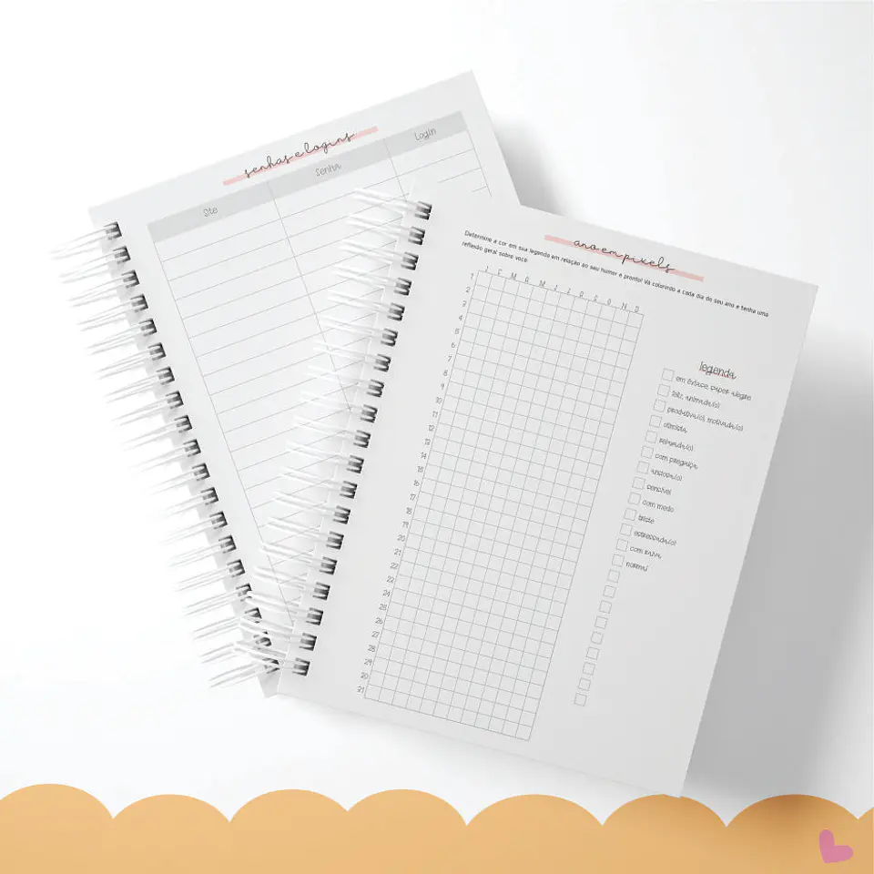 Arquivo Simple Planner Não Datado - CUTE B 8
