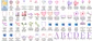 Kit Digital Monogramas Ursinha Lilás e Rosa - Thumbnail 3