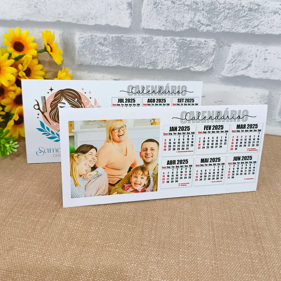 Arquivo Digital Calendário para foto 2025 - Desenhitos 2