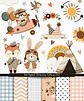 Kit Digital Primeira Volta ao Sol Animais Boho - GABS - Thumbnail 1
