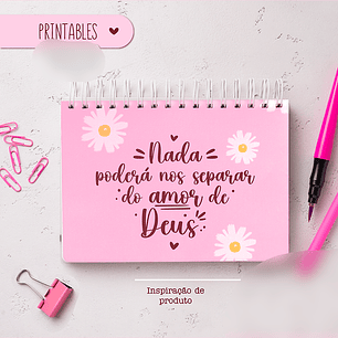 Arquivo Printable Nada Poderá nos Separar do Amor de Deus