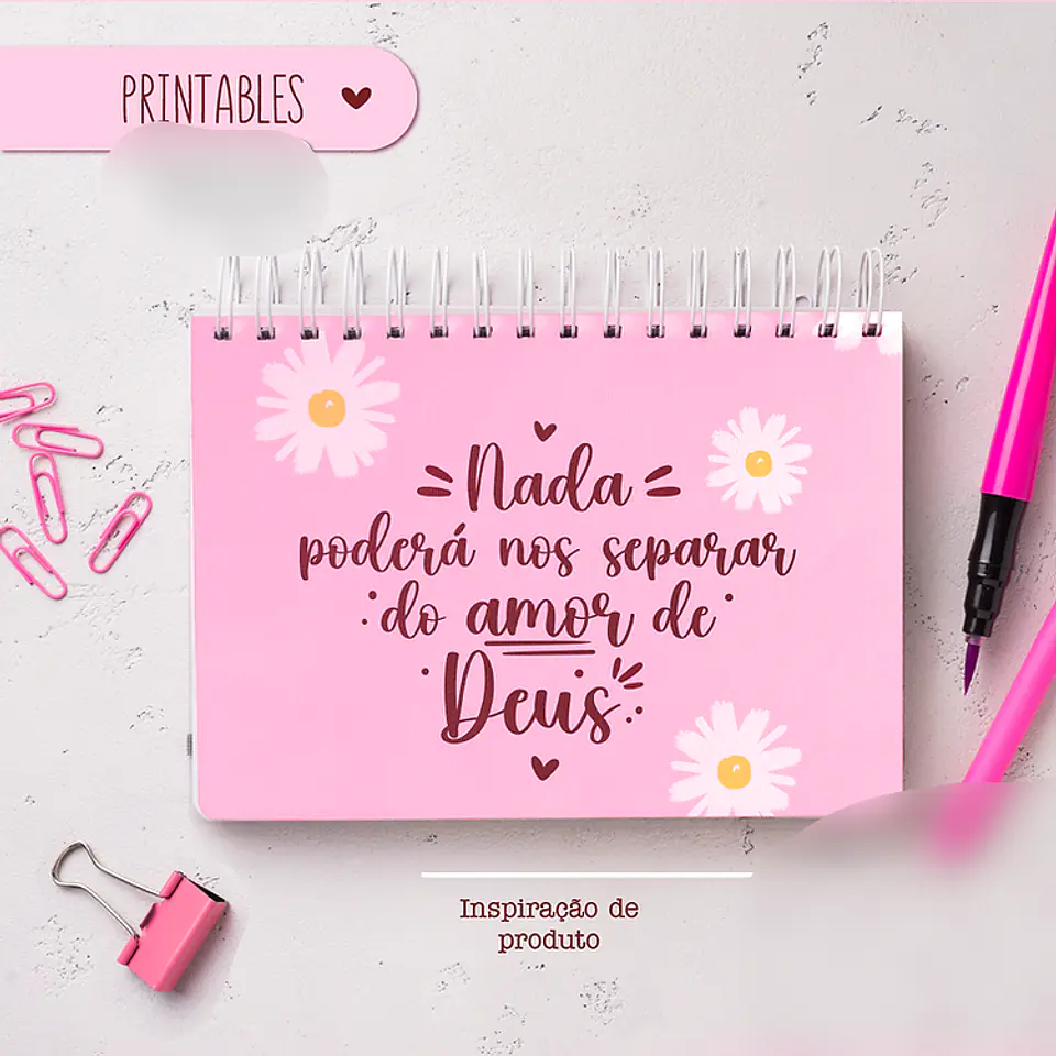 Arquivo Printable Nada Poderá nos Separar do Amor de Deus 1