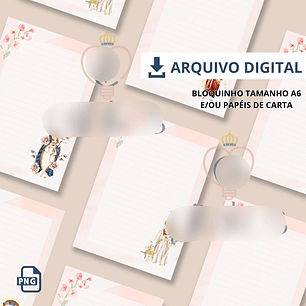 Arquivo 30 papéis de carta ou pautas para bloquinho tamanho A6 - PITAKOS