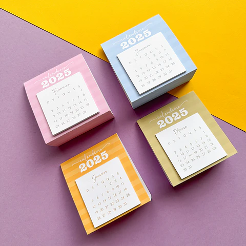 Arquivo Mini Calendário de Mesa 2025 - TUDO PRA PAPELARIA