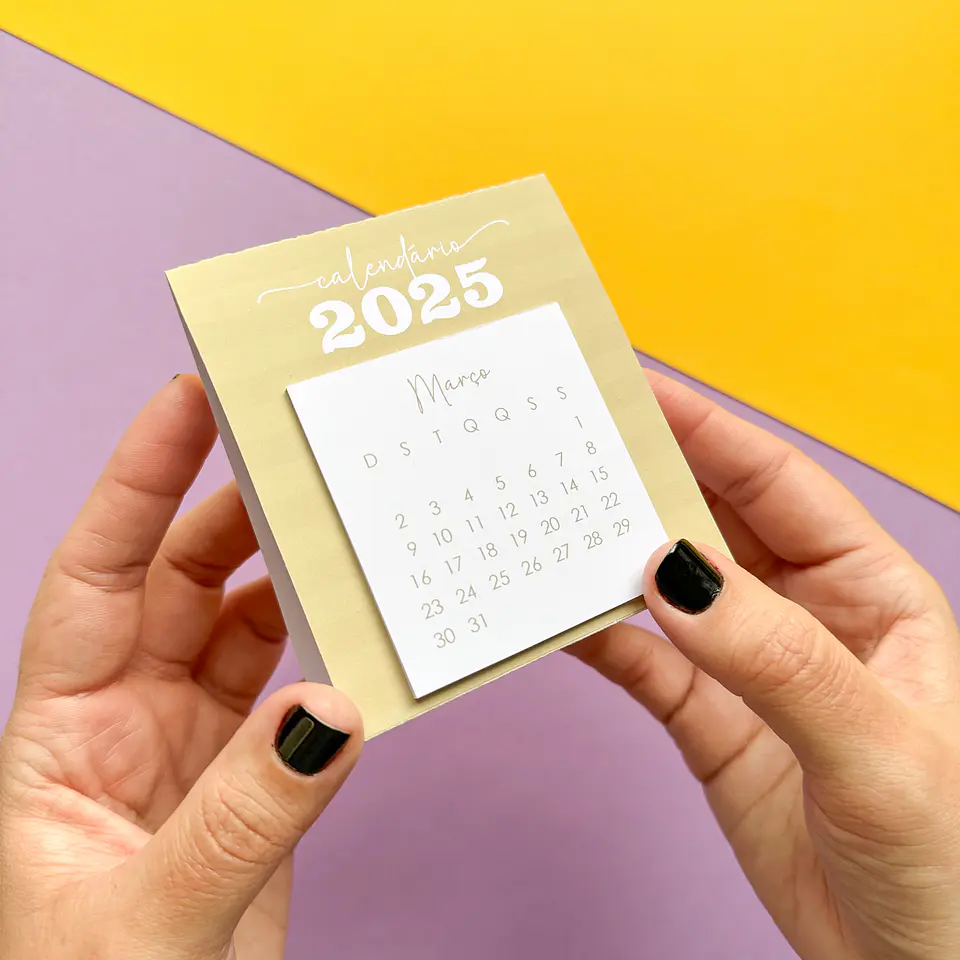 Arquivo Mini Calendário de Mesa 2025 - TUDO PRA PAPELARIA 3