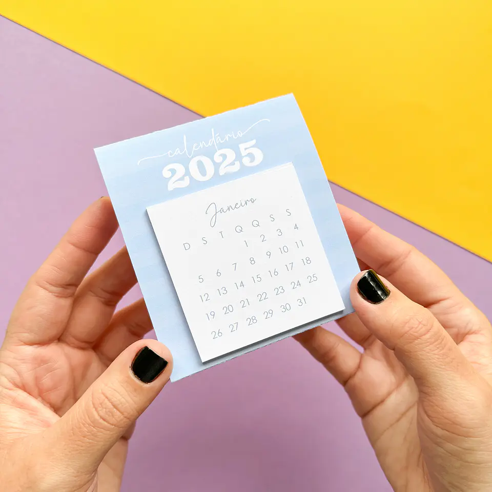 Arquivo Mini Calendário de Mesa 2025 - TUDO PRA PAPELARIA 6