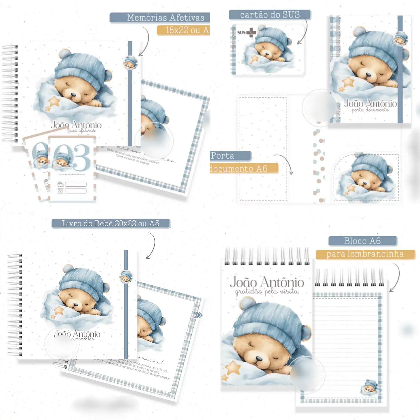 Arquivo Combo Encadernação Baby Sonho de Urso 1