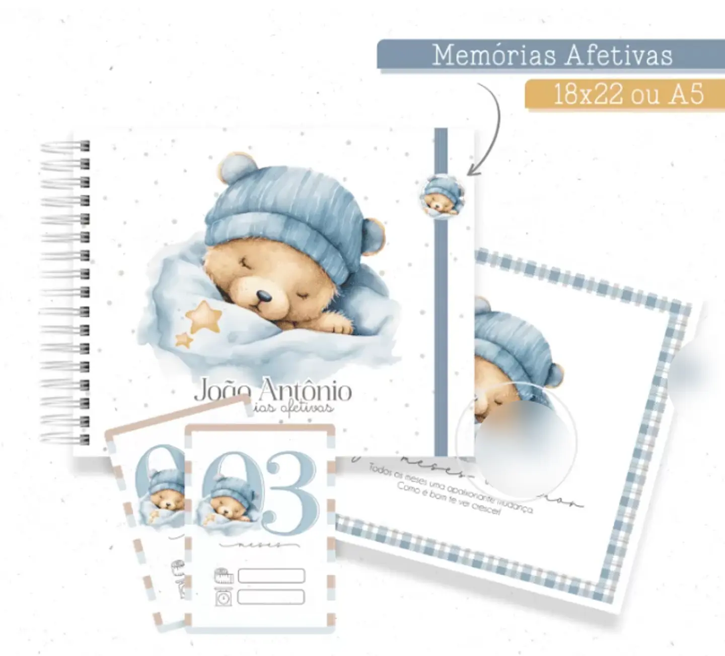 Arquivo Combo Encadernação Baby Sonho de Urso 3
