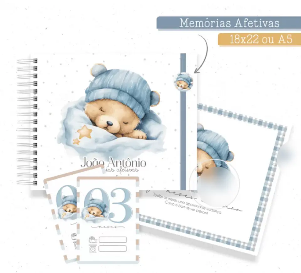 Arquivo Combo Encadernação Baby Sonho de Urso 3