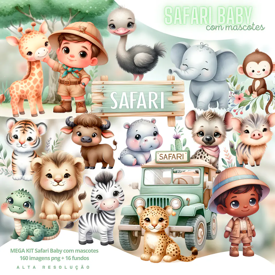 Kit Digital Safari Baby 1