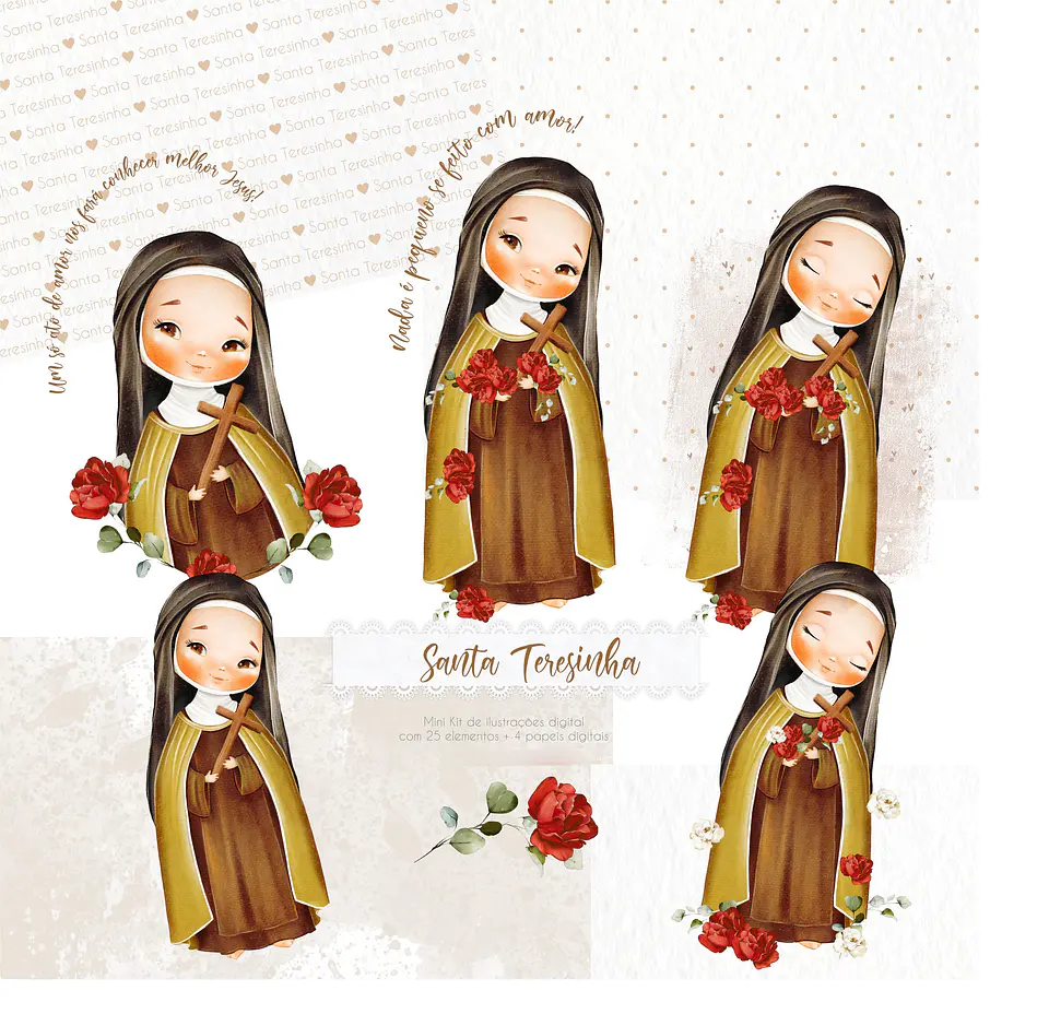 Kit Digital Santa Teresinha 1