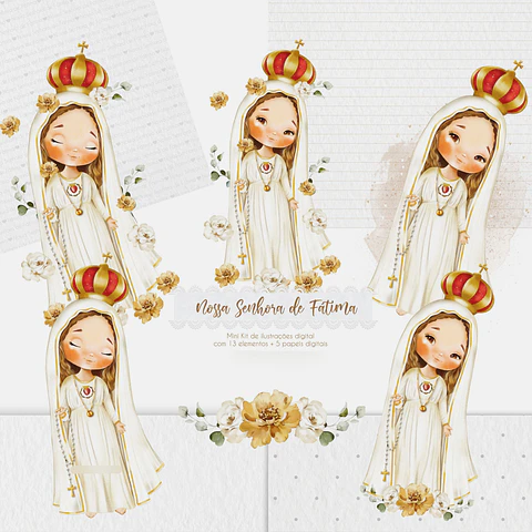 Kit Digtial Nossa Senhora de Fátima