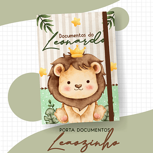 Arquivo Combo Encadernação Baby Leãozinho