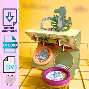 Arquivo de Corte Triangular Massinha Play Doh - SOMENTE MOLDE DA CAIXA