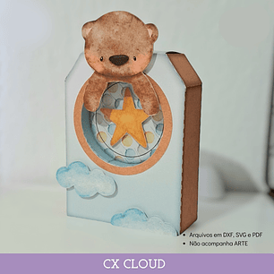 Arquivo de Corte Caixa Cloud Visor - SOMENTE MOLDE