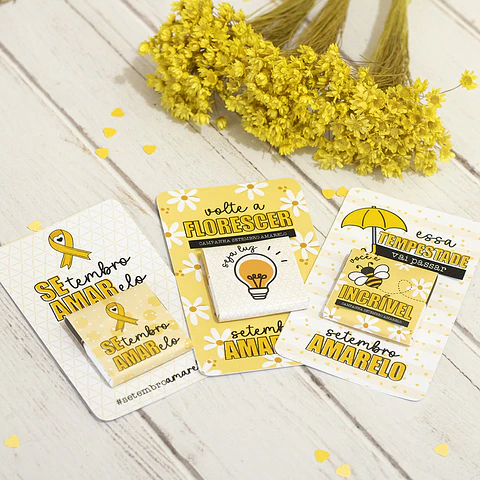Arquivo Setembro Amarelo Card Chocolate La Creme Girassol