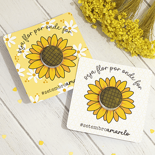 Arquivo Setembro Amarelo Potinho de Hidratante Girassol