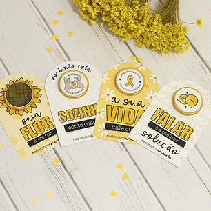 Arquivo Setembro Amarelo Card Moedinha Girassol