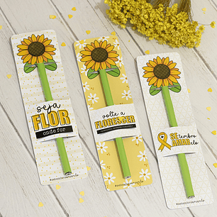 Arquivo Setembro Amarelo Card Lápis Girassol
